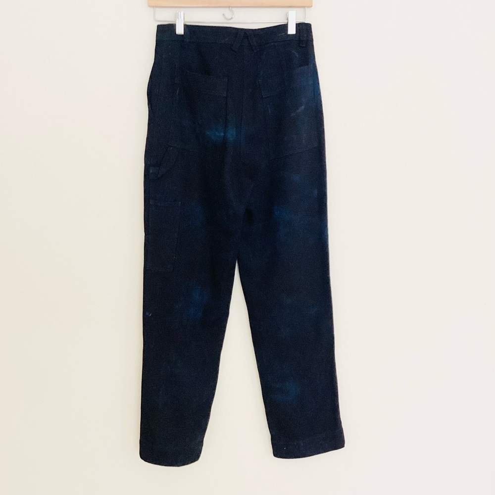 Raquel Allegra Black Straight-Leg Pants